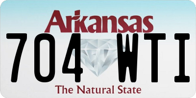 AR license plate 704WTI