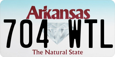 AR license plate 704WTL