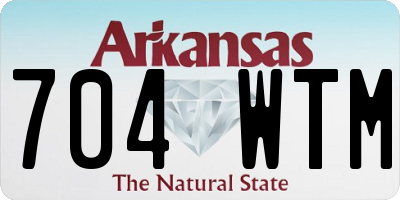 AR license plate 704WTM