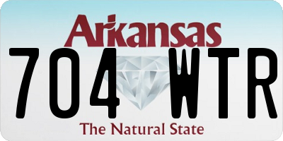 AR license plate 704WTR