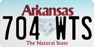 AR license plate 704WTS