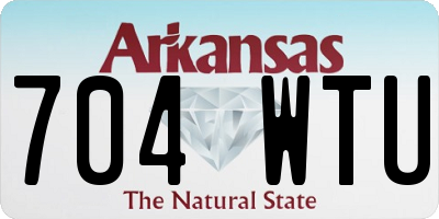 AR license plate 704WTU