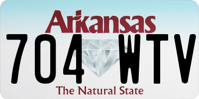 AR license plate 704WTV
