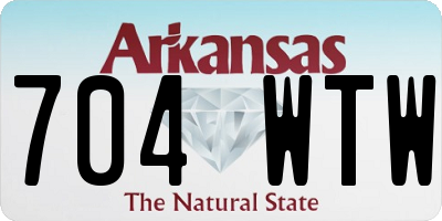 AR license plate 704WTW
