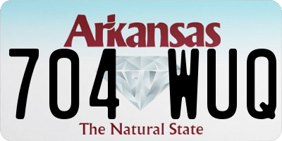 AR license plate 704WUQ