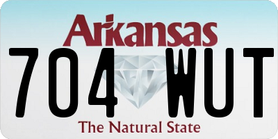 AR license plate 704WUT