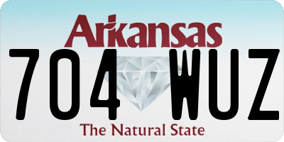 AR license plate 704WUZ