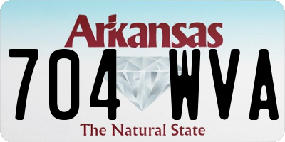 AR license plate 704WVA