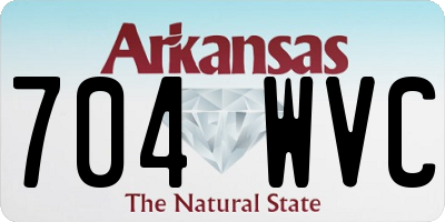AR license plate 704WVC