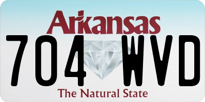 AR license plate 704WVD