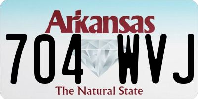 AR license plate 704WVJ