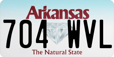 AR license plate 704WVL