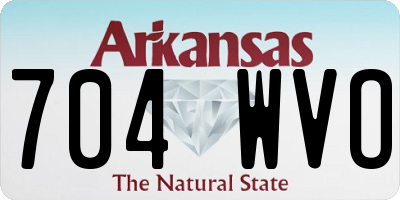 AR license plate 704WVO