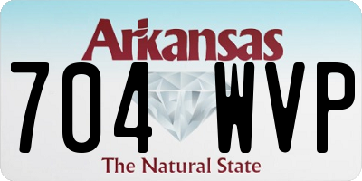 AR license plate 704WVP