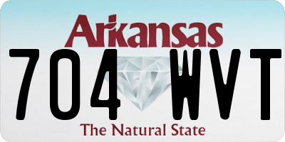 AR license plate 704WVT