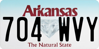 AR license plate 704WVY