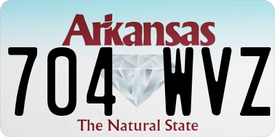 AR license plate 704WVZ