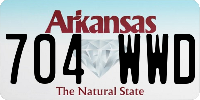 AR license plate 704WWD