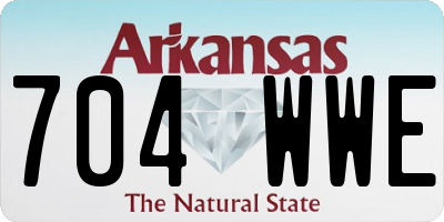 AR license plate 704WWE