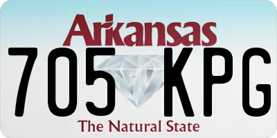 AR license plate 705KPG