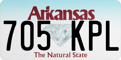 AR license plate 705KPL