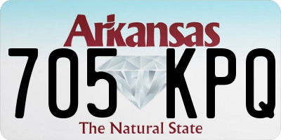 AR license plate 705KPQ