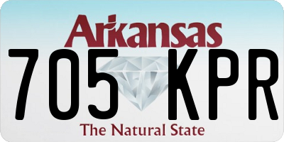 AR license plate 705KPR