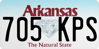 AR license plate 705KPS