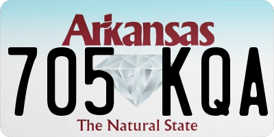 AR license plate 705KQA