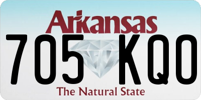 AR license plate 705KQO