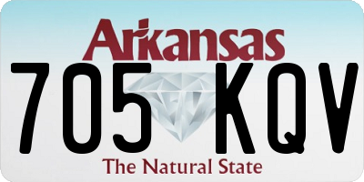 AR license plate 705KQV