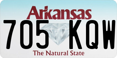 AR license plate 705KQW