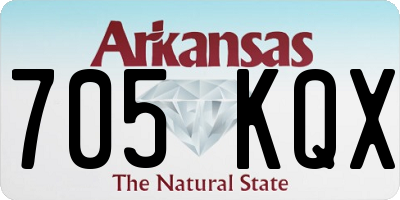 AR license plate 705KQX