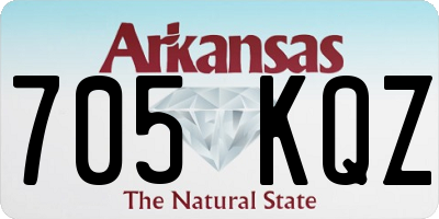 AR license plate 705KQZ