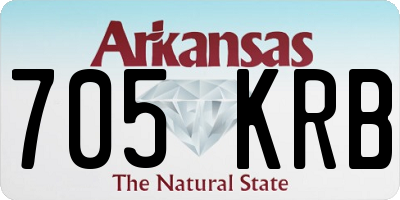 AR license plate 705KRB