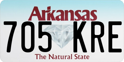 AR license plate 705KRE