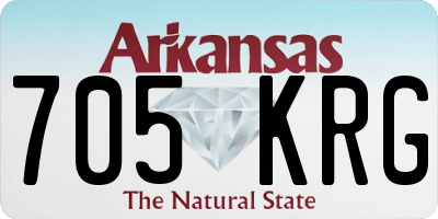 AR license plate 705KRG