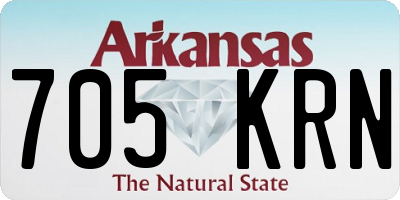 AR license plate 705KRN