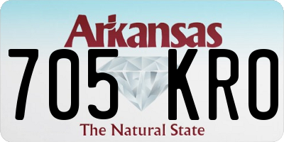 AR license plate 705KRO