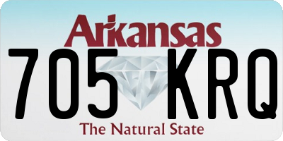 AR license plate 705KRQ