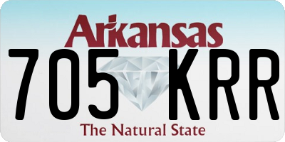 AR license plate 705KRR
