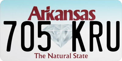 AR license plate 705KRU