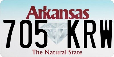 AR license plate 705KRW