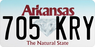 AR license plate 705KRY