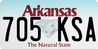 AR license plate 705KSA
