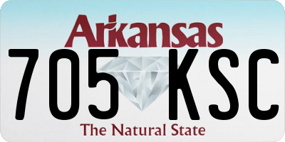 AR license plate 705KSC