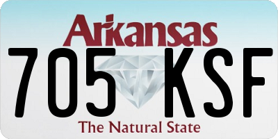 AR license plate 705KSF