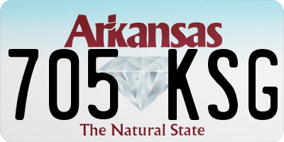 AR license plate 705KSG