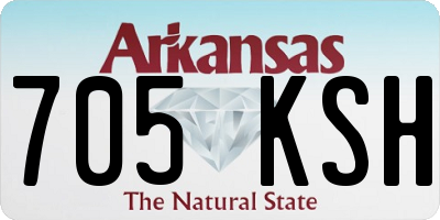 AR license plate 705KSH