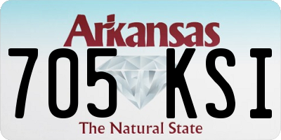AR license plate 705KSI